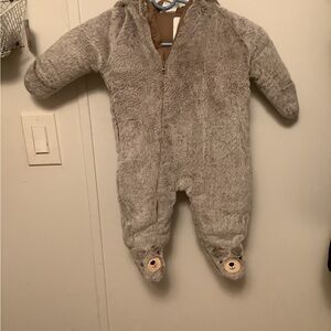 Koala Kids Gray Bear Footie Onesie